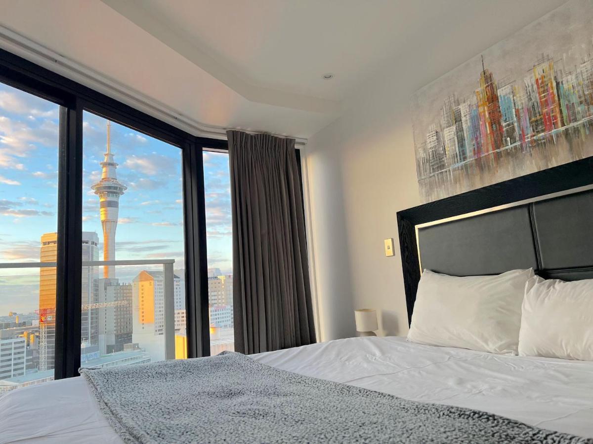 أوكلاند Skytower View 2 Bedroom Apartment المظهر الخارجي الصورة